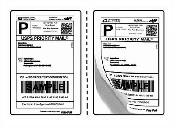 freight shipping label template